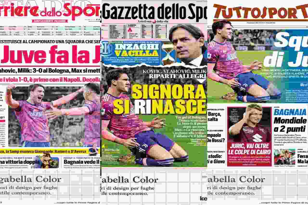 Gazzetta, Corriere e Tuttosport: i titoli sull'Inter