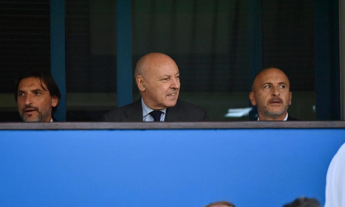 Beppe Marotta e Piero Ausilio in tribuna