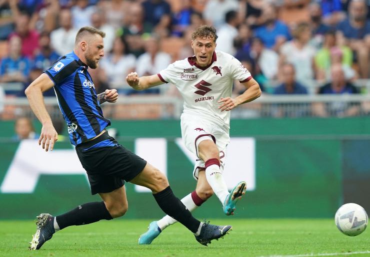 Skriniar in azione, obiettivo Liverpool