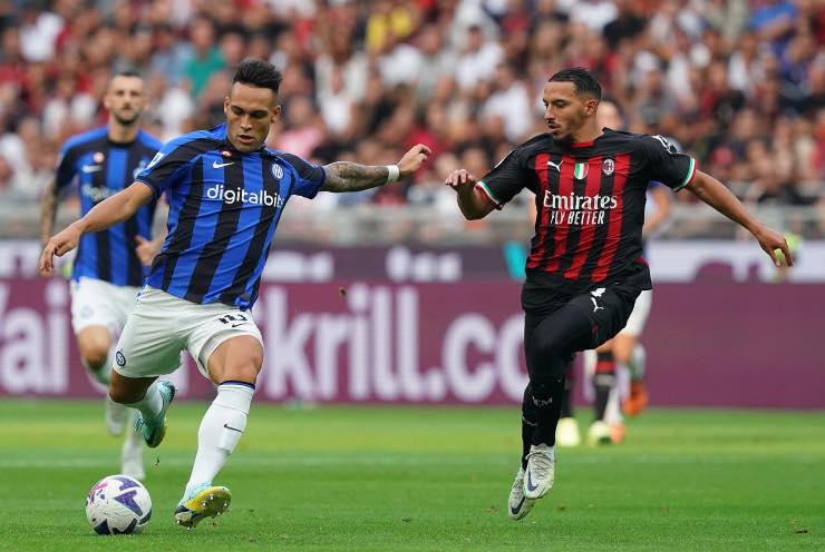 Lautaro contro Bennacer, derby di Milano