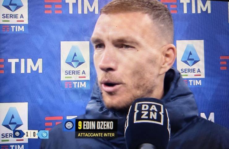 Le parole di Dzeko dopo Inter-Napoli