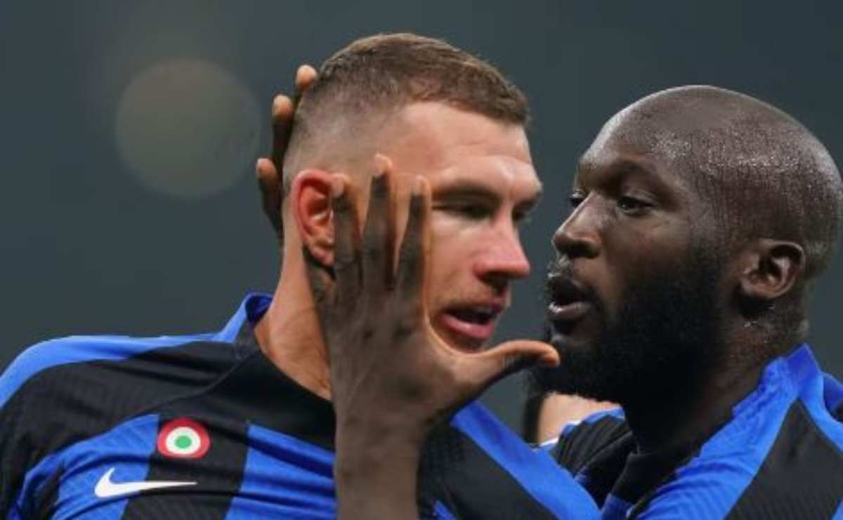 Dzeko e Lukaku contro il Napoli