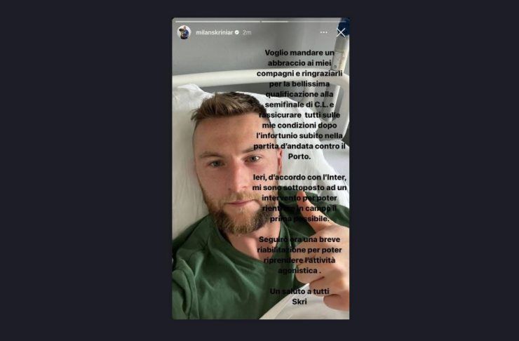 Milan Skriniar: operazione in Francia