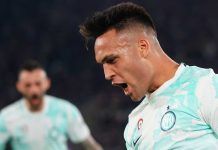 Lautaro in goal contro la Fiorentina