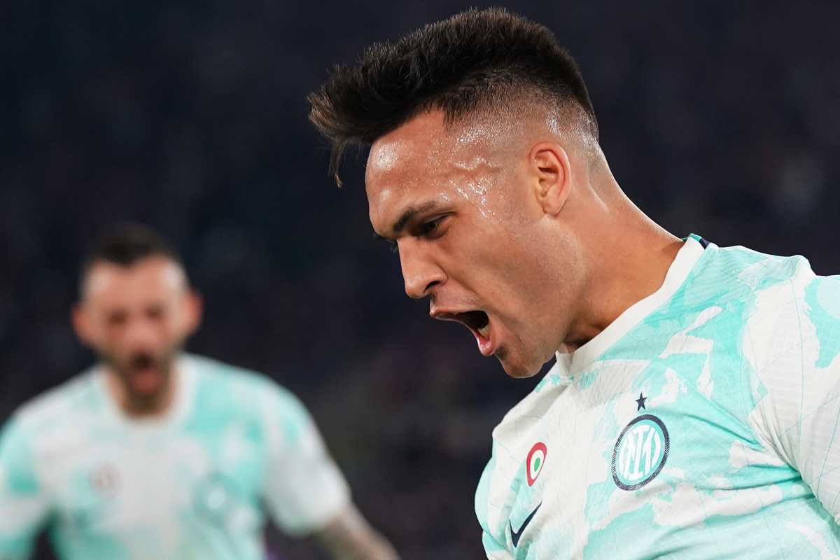 Lautaro in goal contro la Fiorentina