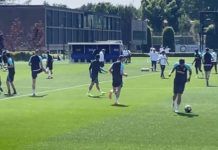 Anche Correa in gruppo nella rifinitura dell'Euroderby di ritorno