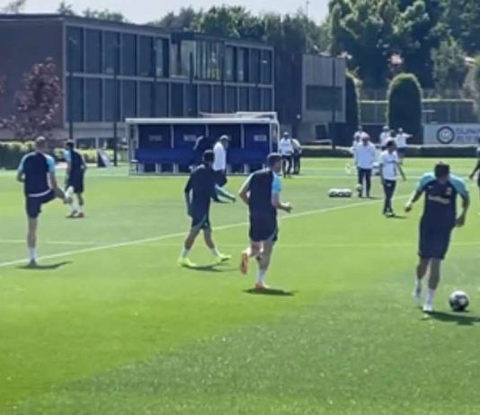Anche Correa in gruppo nella rifinitura dell'Euroderby di ritorno
