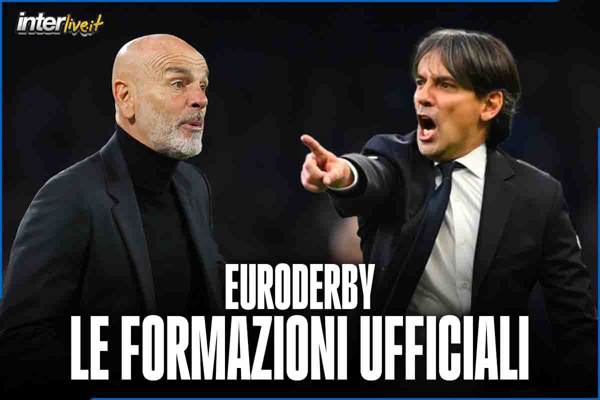 Milan-Inter, le formazioni ufficiali