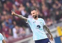 Brozovic in rete contro il Torino