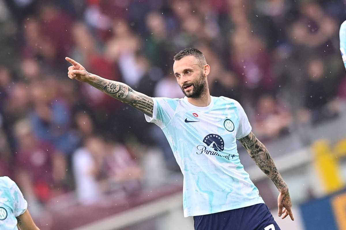 Brozovic in rete contro il Torino 