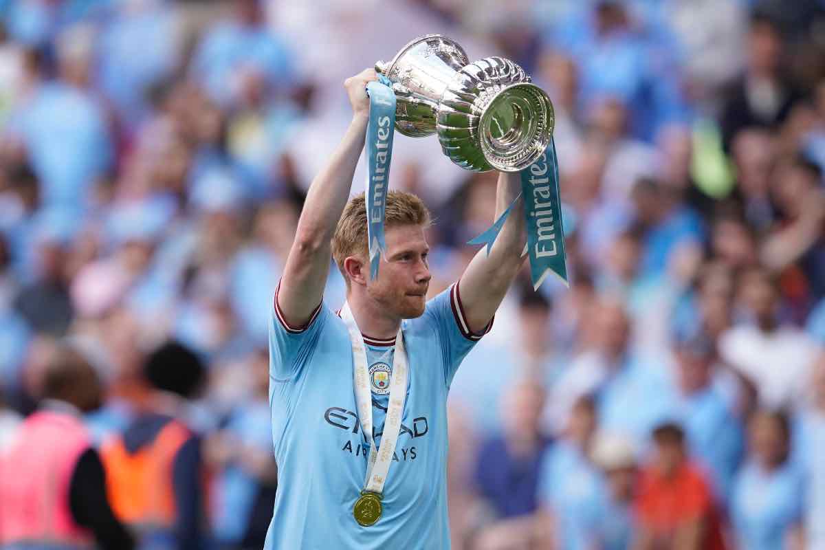 De Bruyne e Dias in conferenza stampa pre Manchester City-Inter