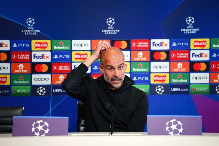 Guardiola in conferenza stampa pre Manchester City-Inter