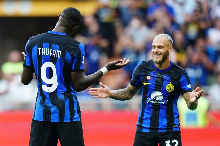 Thuram rapisce l'Inter, eurogol nel derby col Milan