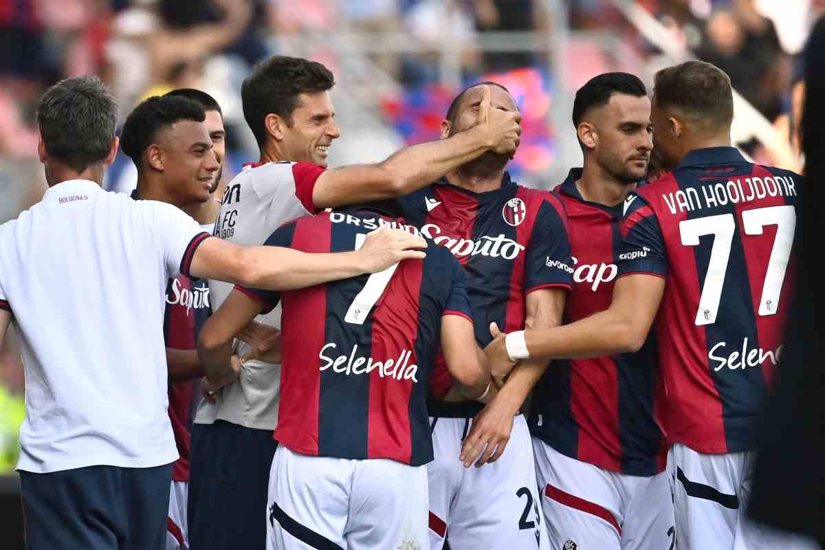 Bologna con i difensori contati contro l'Inter