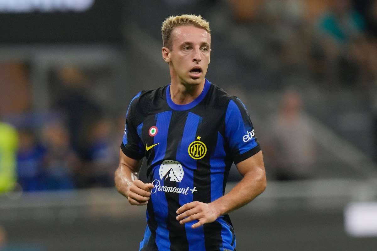 Frattesi in campo contro l'Atalanta 