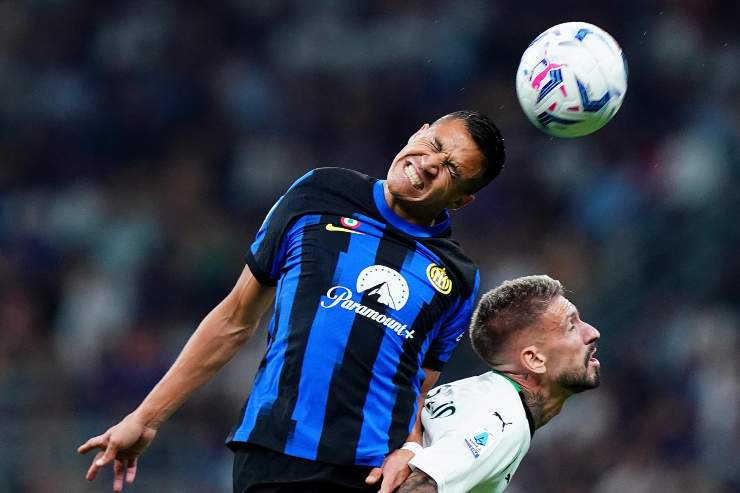 Alexis Sanchez in campo contro il Salisburgo