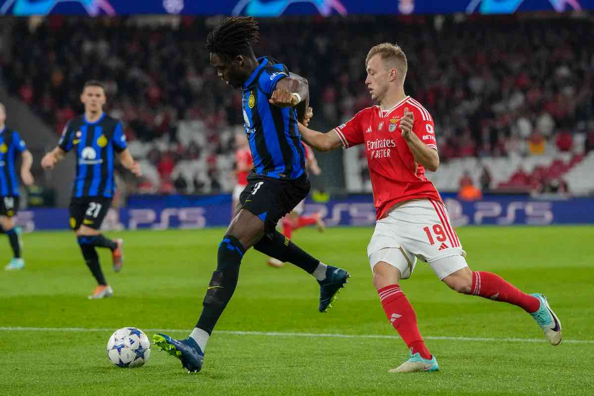 Alti e bassi per Bisseck contro il Benfica