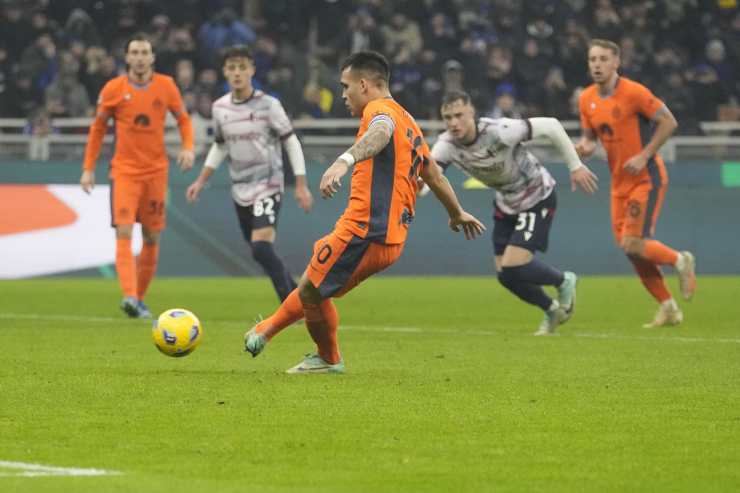 Lautaro: rigore sbagliato contro il Bologna