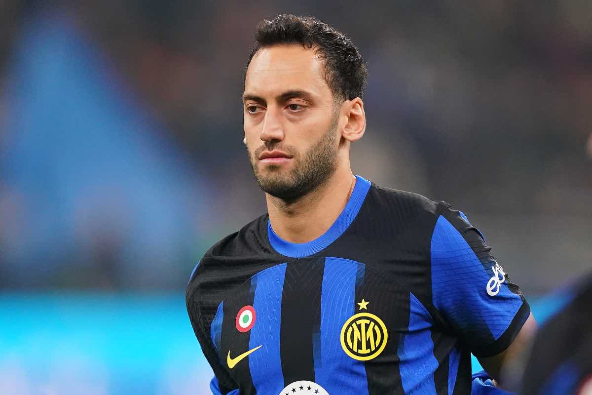 Calhanoglu e Thuram dopo la sconfitta in Atletico-Inter