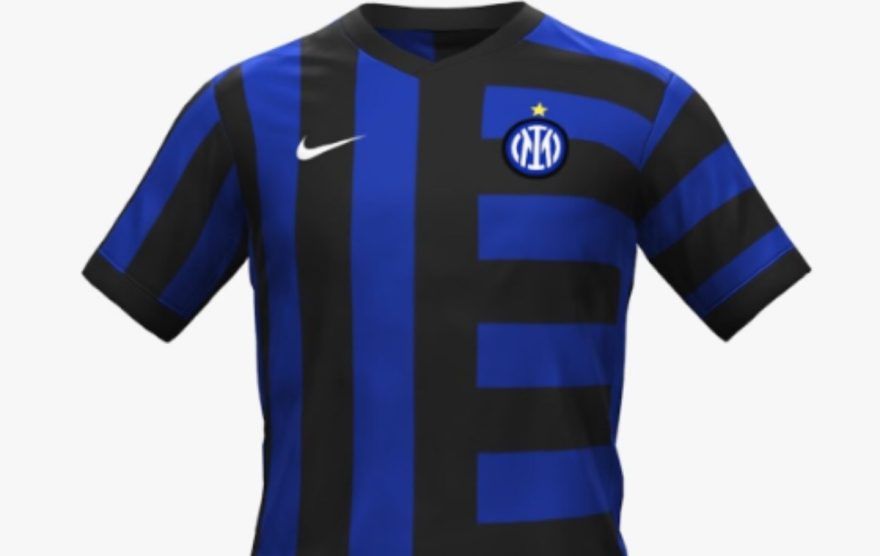Nuova prima maglia Inter a strisce verticali e orizzontali