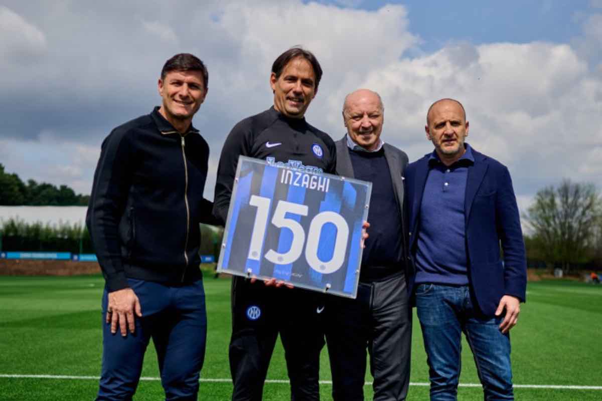 Inzaghi fa 150 presenze con l'Inter