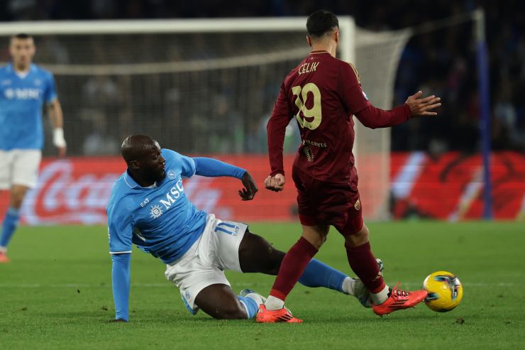 Romelu Lukaku e il fallo su Celik