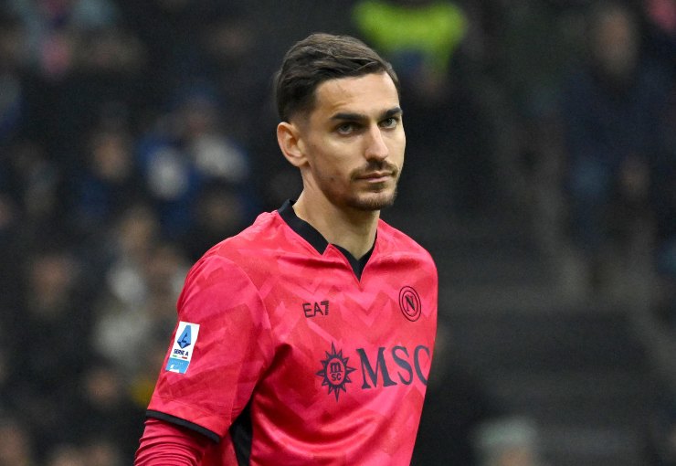 Alex Meret con la maglia del Napoli