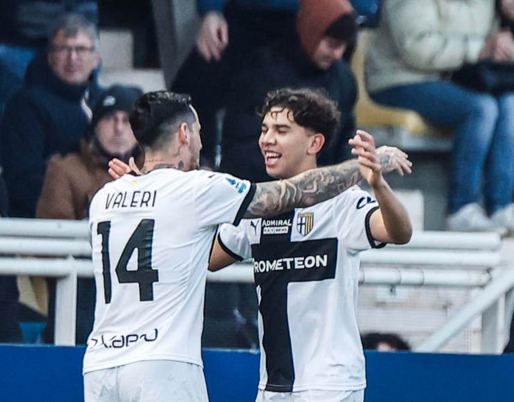 Anas Haj Mohamed esulta dopo il gol alla Lazio