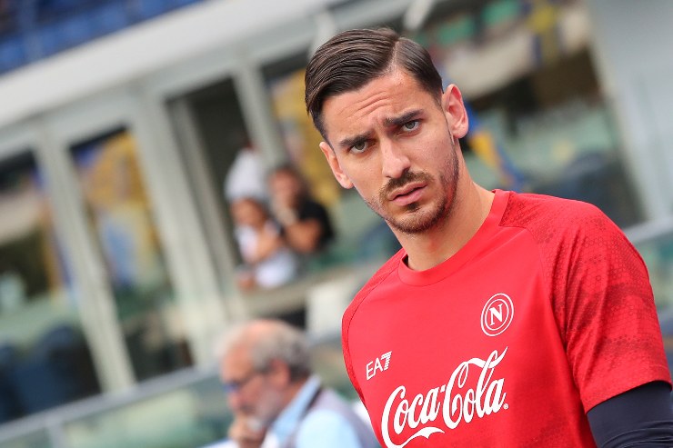Il portiere azzurro Alex Meret
