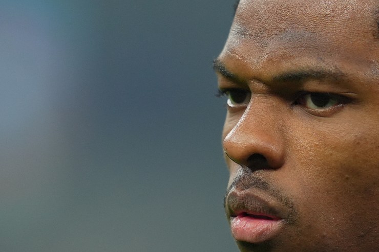 Il primo piano del nazionale olandese, Denzel Dumfries