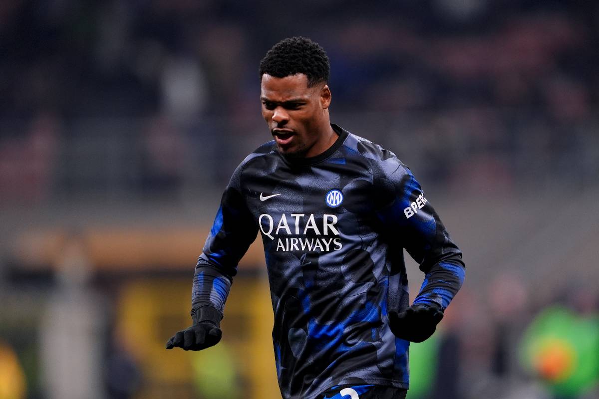 Il terzino dell'Inter Denzel Dumfries