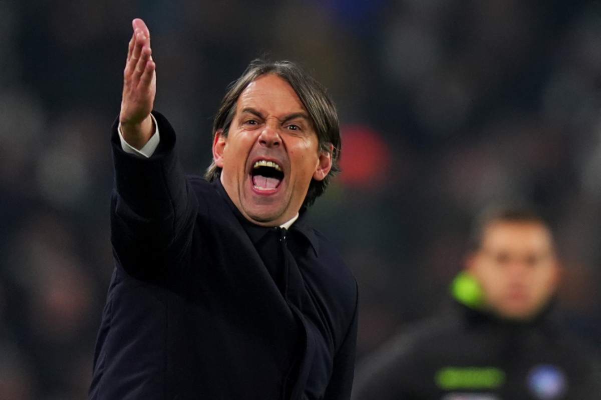 Inzaghi primo piano che urla