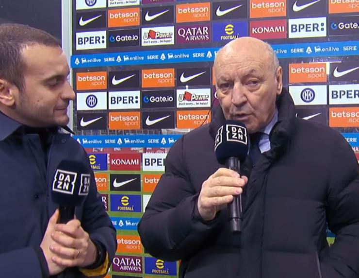 Marotta a Dazn prima di Inter-Genoa