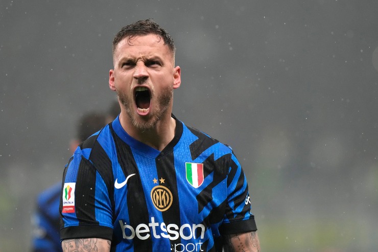 L'esultanza di Marko Arnautovic dopo il gol