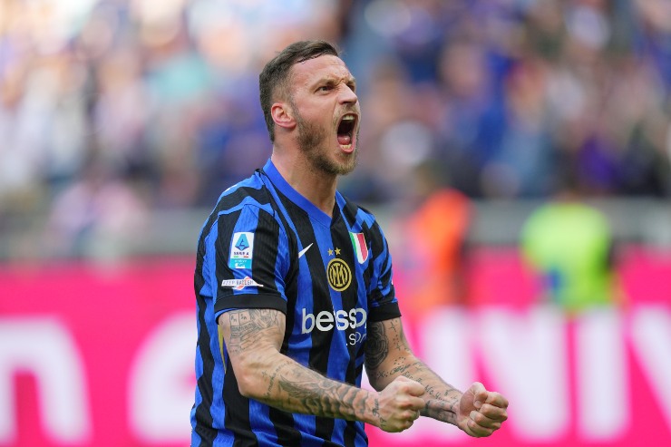 L'esultanza di Marko Arnautovic dopo il gol