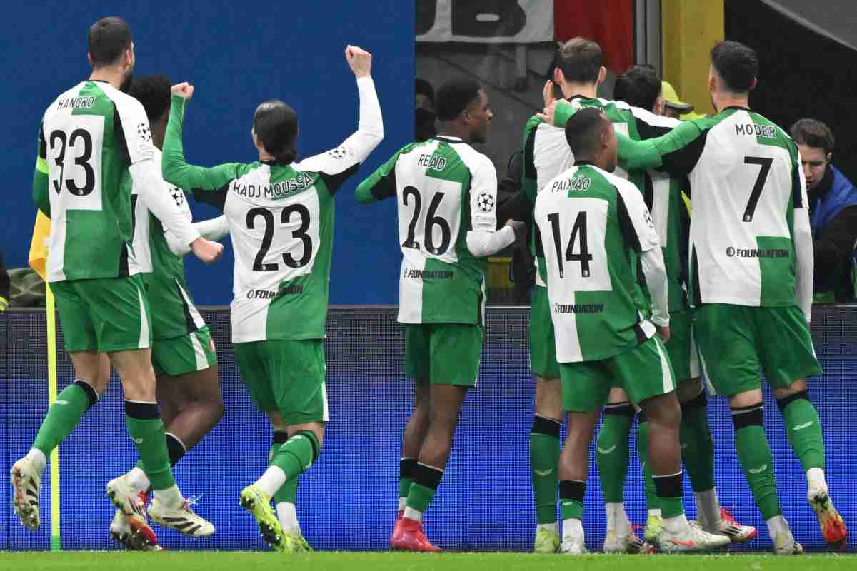 Giocatori del Feyenoord a San Siro