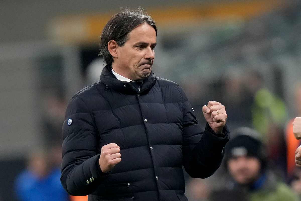 Inzaghi esulta in primo piano