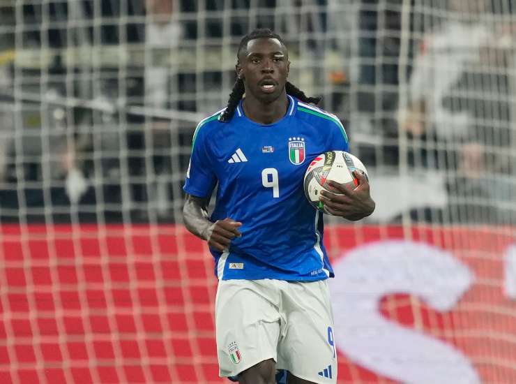 Kean con la maglia della Nazionale