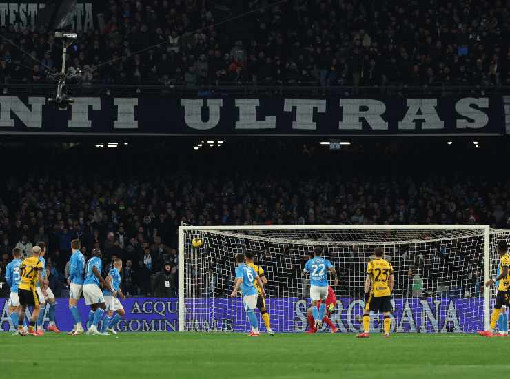 Un momento di Napoli-Inter