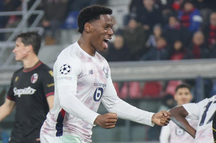 Jonathan David esulta dopo un gol 