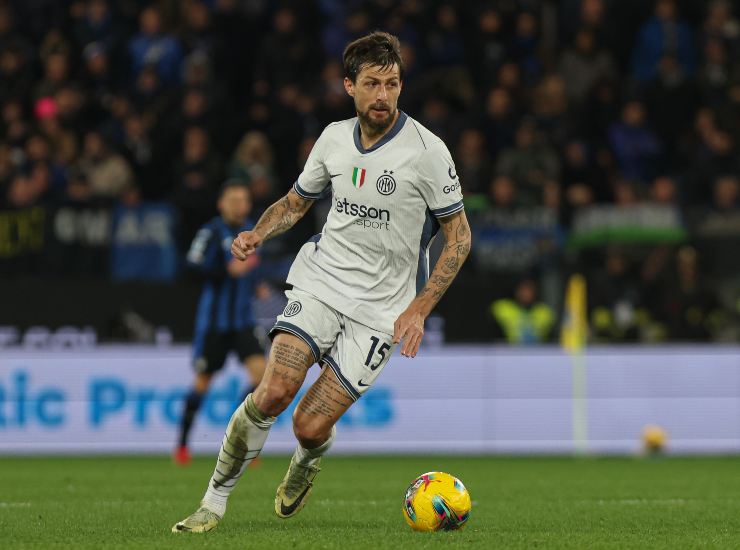 Acerbi durante la partita