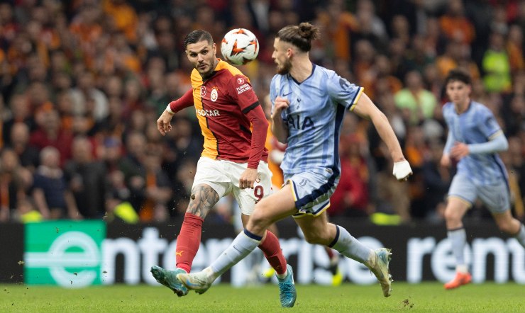 Mauro Icardi in azione con la maglia del Galatasaray