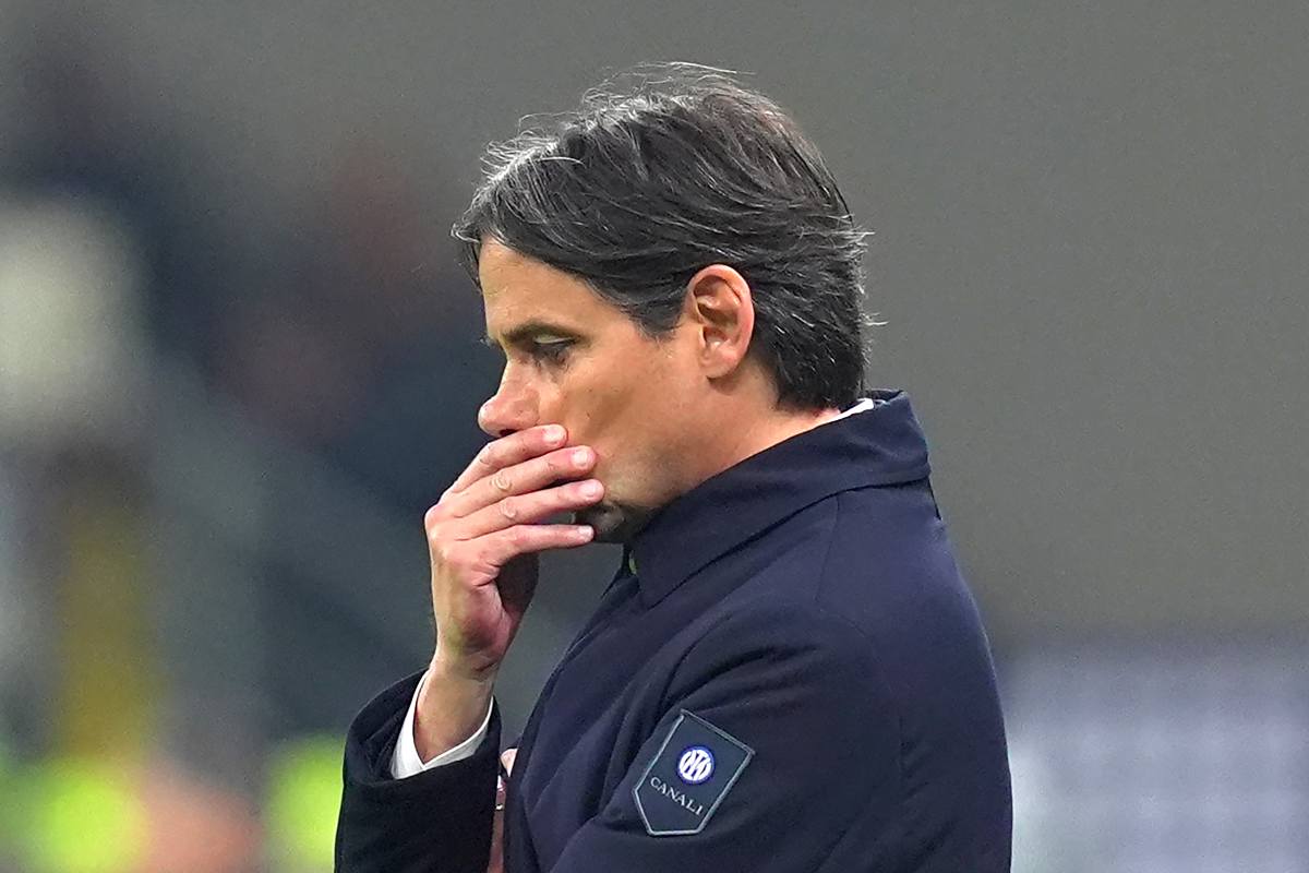 Il tecnico dell'Inter, Simone Inzaghi