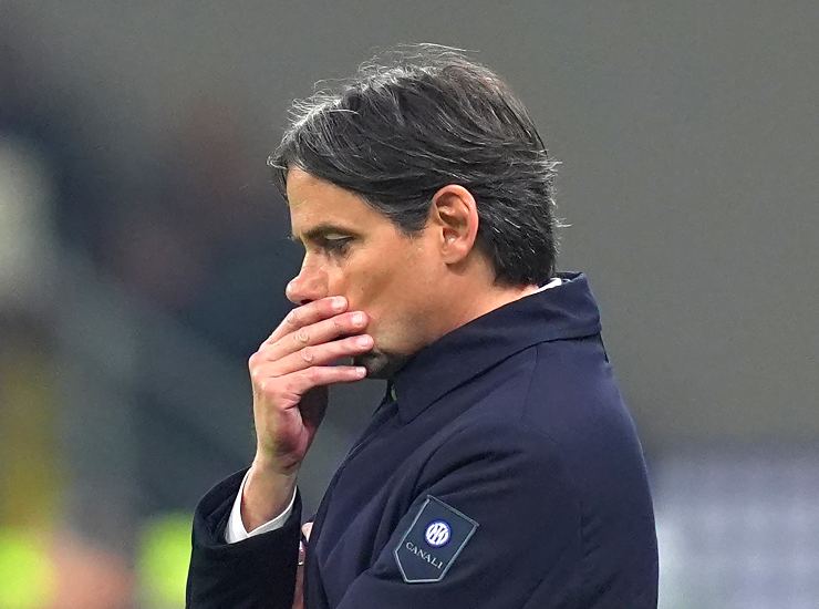 Inzaghi preoccupato primo piano