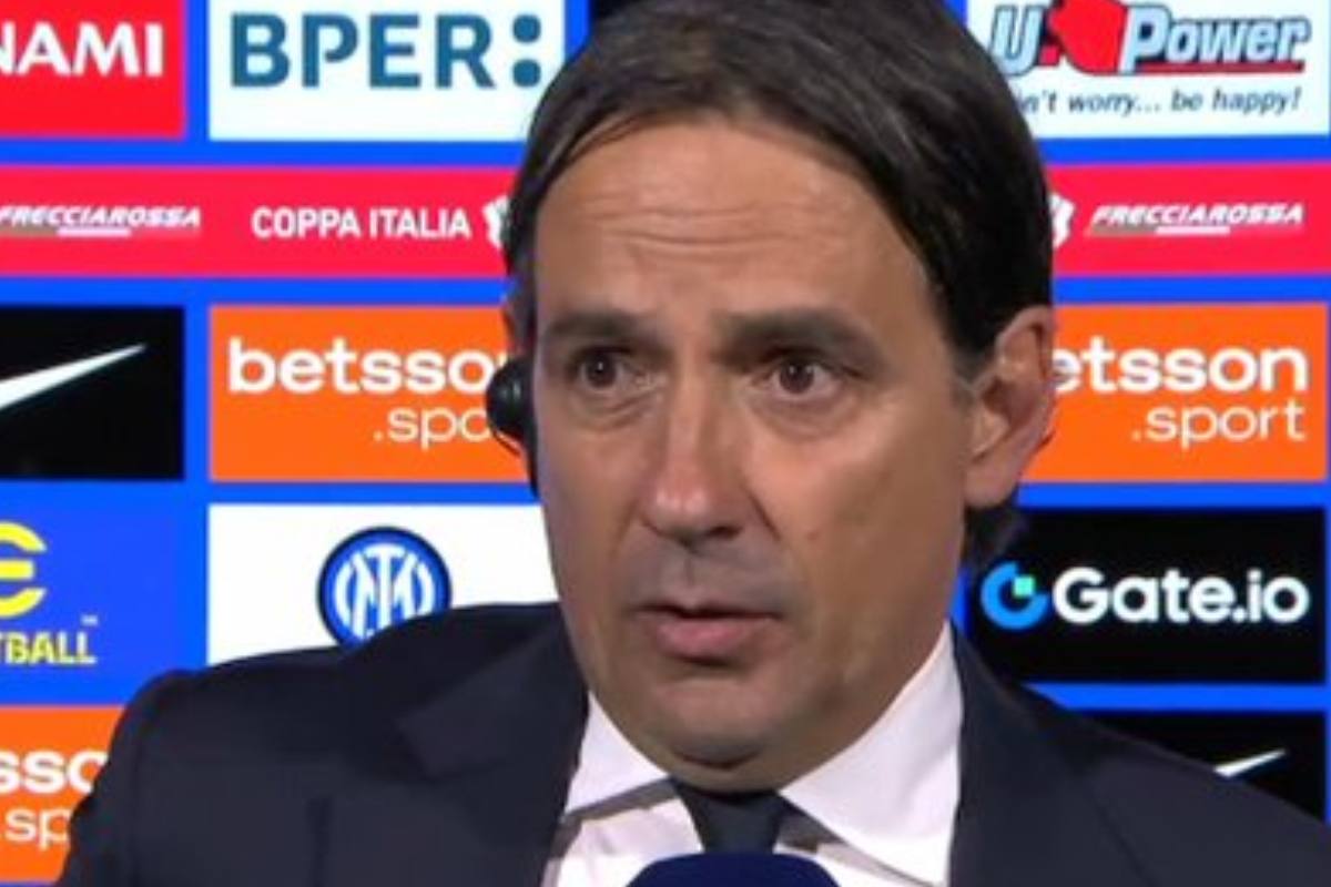 Simone Inzaghi ai microfoni di Sport Mediaset