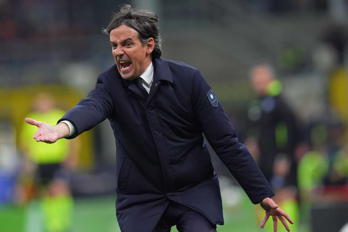 Furia Inzaghi in primo piano