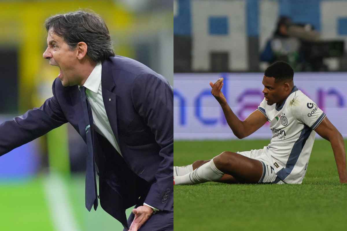 Foto combo Inzaghi e Dumfries
