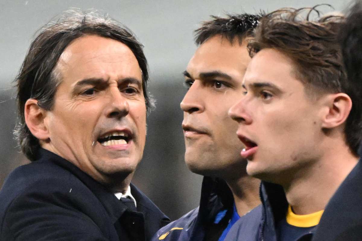 Inzaghi con Lautaro e Zalewski