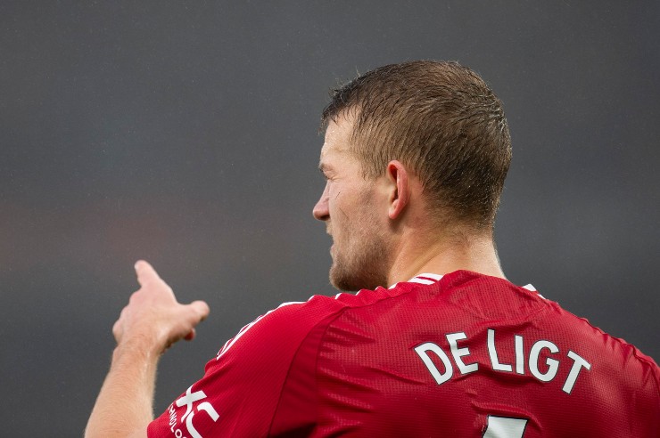 Matthijs de Ligt in azione con la maglia del Manchester United