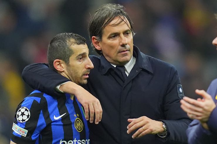 Mkhitaryan e Inzaghi dopo Inter-Bayern